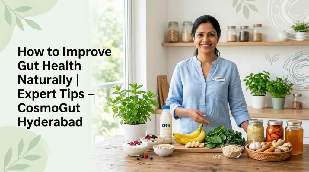 How to Improve Gut Health Naturally | Expert Tips – CosmoGut Hyderabad