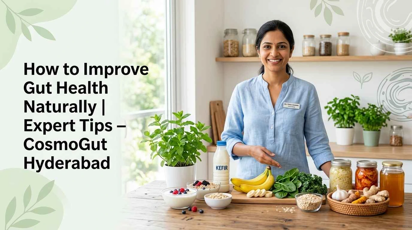 How to Improve Gut Health Naturally | Expert Tips – CosmoGut Hyderabad